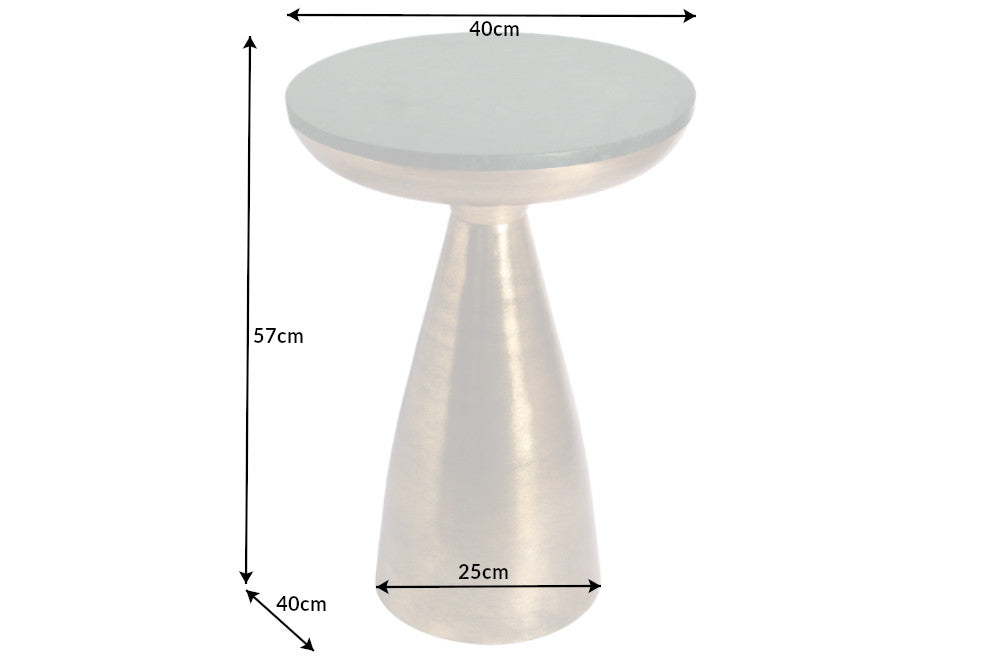 Beistelltisch Jura 40cm Marmor gold grün