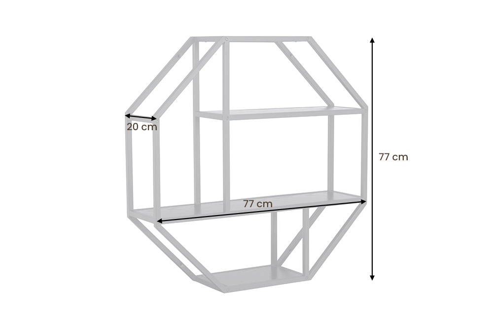 Wandregal Sleek Line 75cm Esche schwarz
