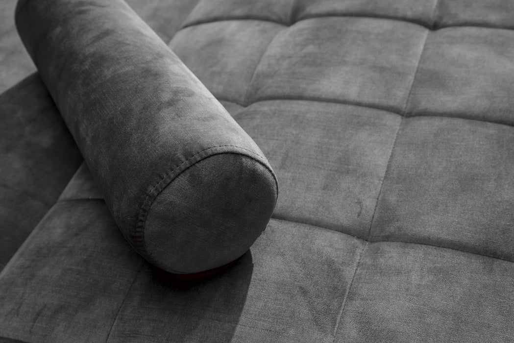 Schlafsofa Fashion 195cm grau Microvelour