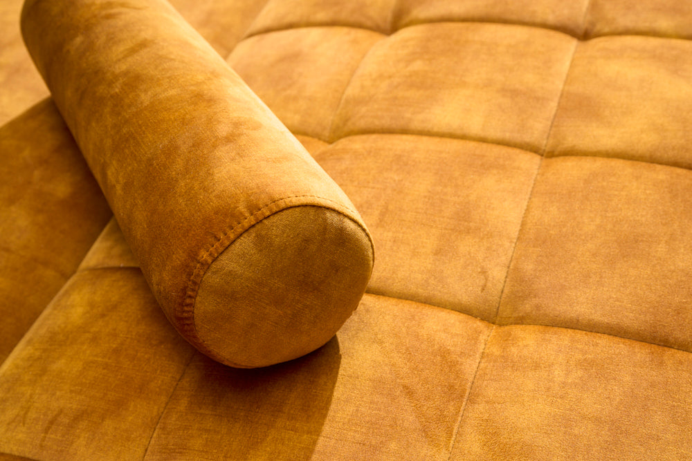 Schlafsofa Fashion 195cm senfgelb Microvelour