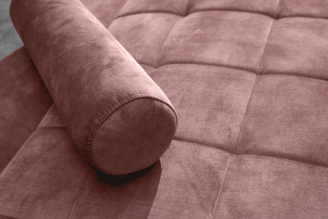 Schlafsofa Fashion 195cm altrosa Microvelour