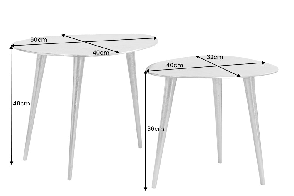 Couchtisch Jura 2er Set gold