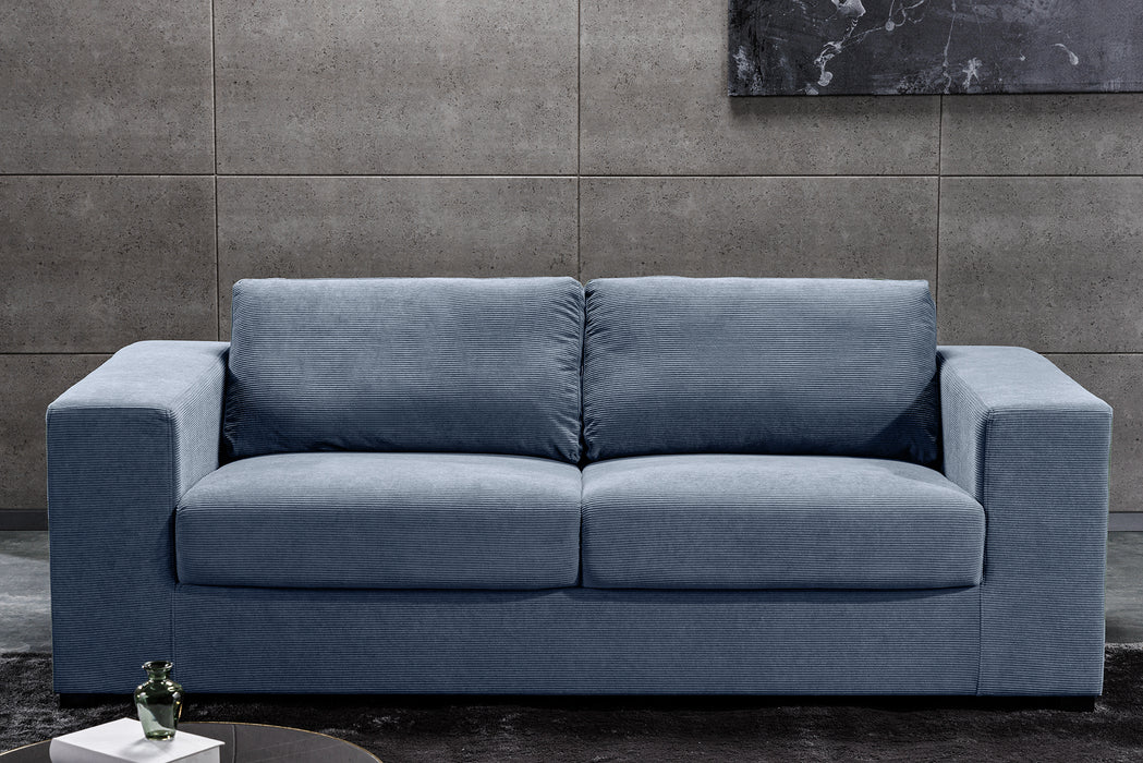 Sofa Recliner 220cm Blau Cord