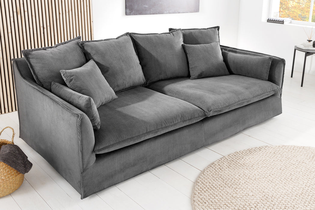 Sofa Clouds 200cm Grau Cord