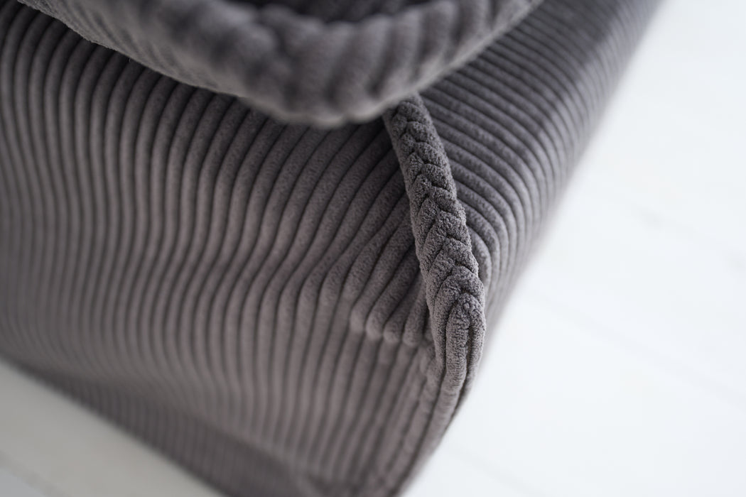 Hocker Clouds 100cm grau Cord
