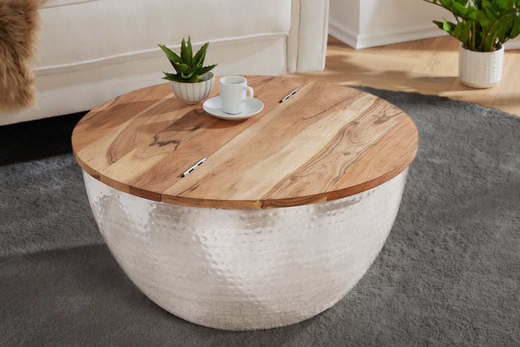 Couchtisch Eastward Vault 60cm Akazie silber