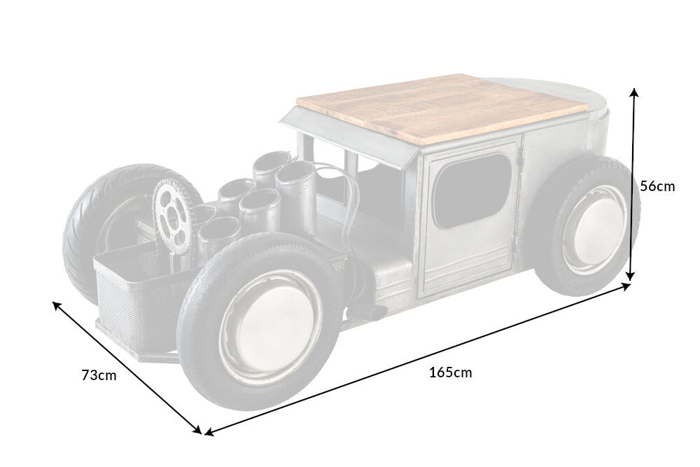 Couchtisch Speedster 165cm Mangoholz