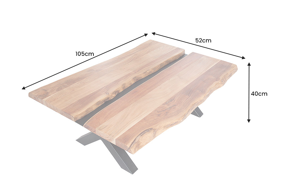 Couchtisch Anden 100cm Akazie 38mm