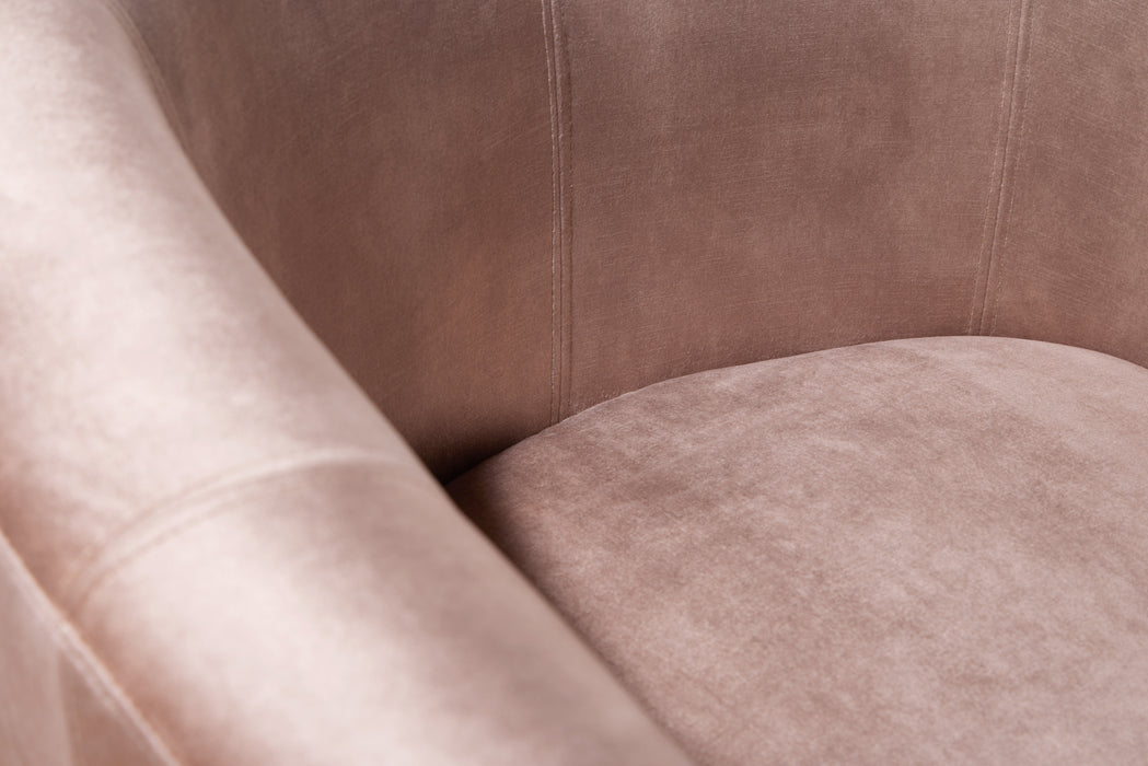 Sessel Fitzgerald Samt champagner greige