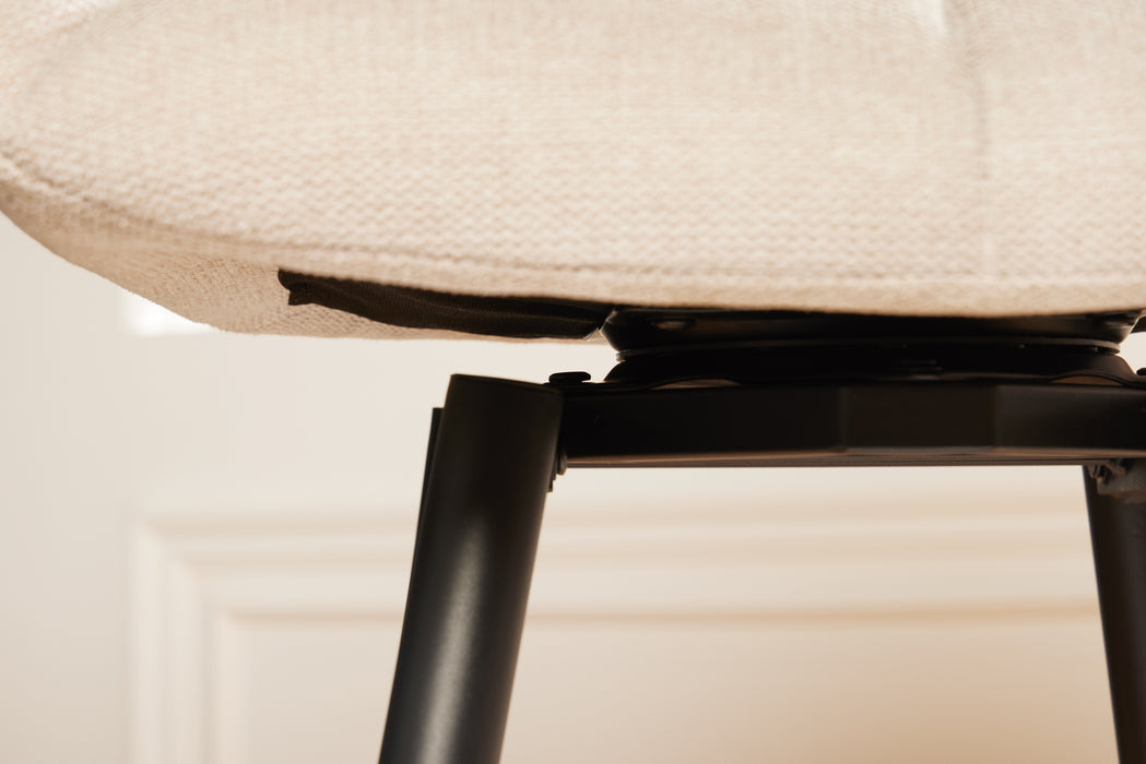 Barstuhl Monarch champagner beige drehbar