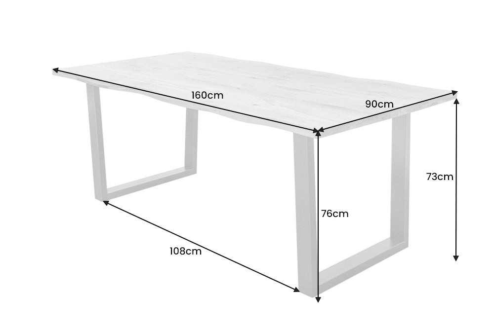 Esstisch Engadin 160cm Wildeiche 35mm