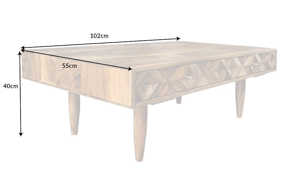 Couchtisch Alpen 100cm Akazie honey