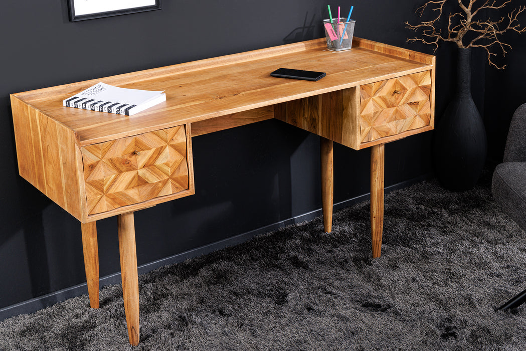 Schreibtisch Alpen 130cm Akazie honey