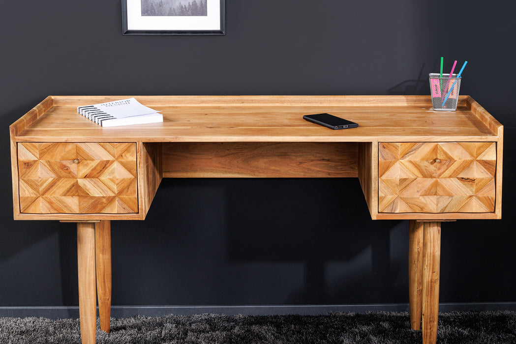 Schreibtisch Alpen 130cm Akazie honey