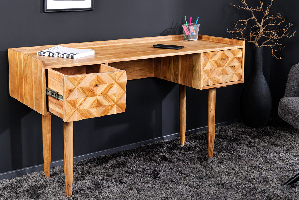 Schreibtisch Alpen 130cm Akazie honey