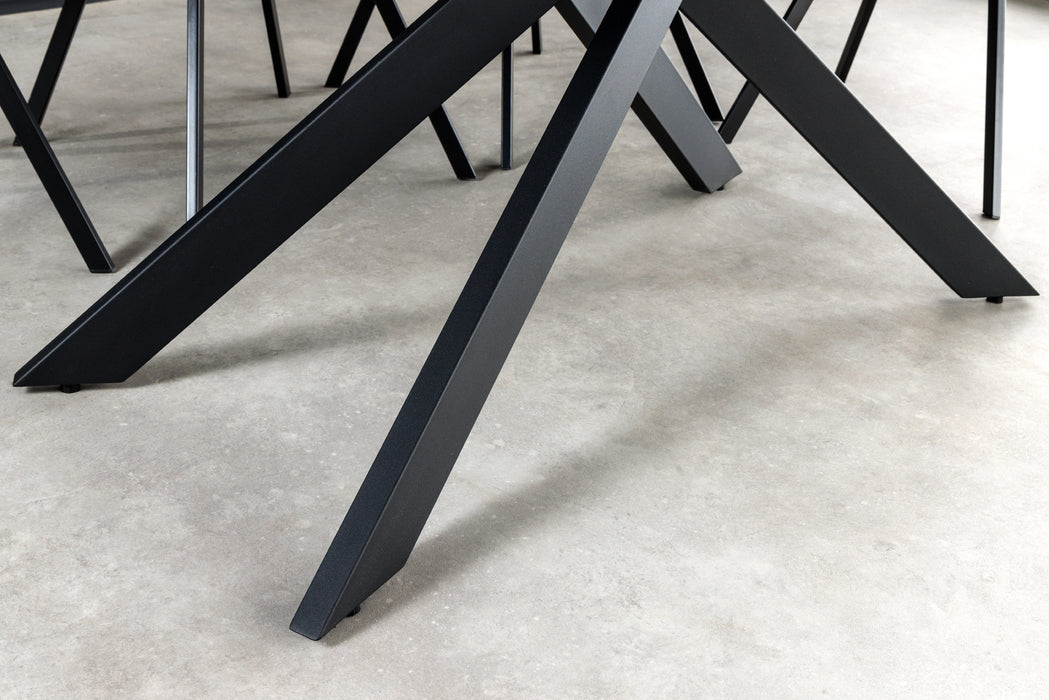 Esstisch Alpen 160-200cm Keramik Weiß Marmor