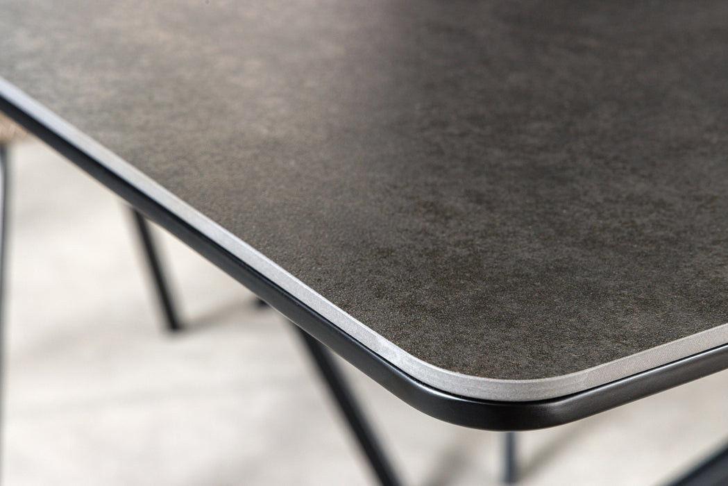 Esstisch Alpen 160-200cm Keramik Anthrazit Marmor