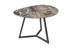 Couchtisch Fantastic 70cm taupe Keramik Marmor
