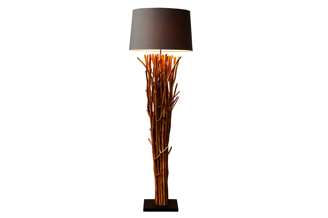 Stehleuchte aus Treibholz Bliss 175cm braun