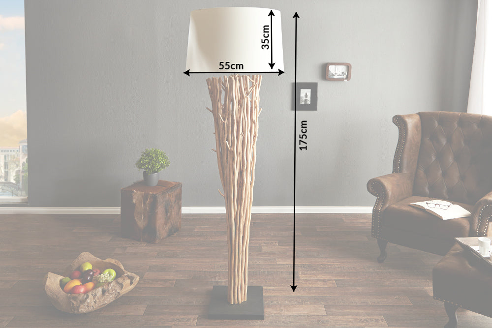 Stehleuchte aus Treibholz Bliss 175cm