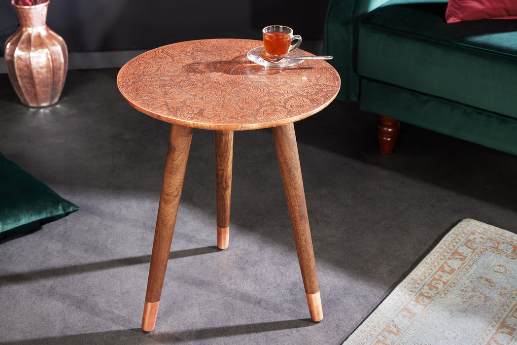 Beistelltisch Maya 50cm antik kupfer