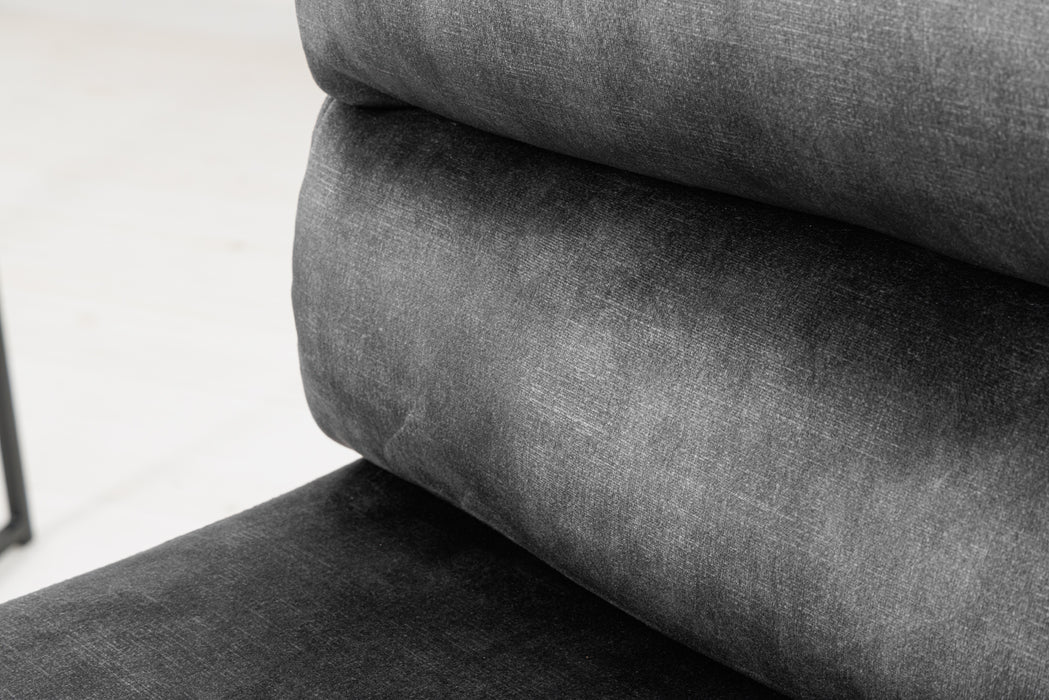 Barhocker Ease dunkelgrau Samt