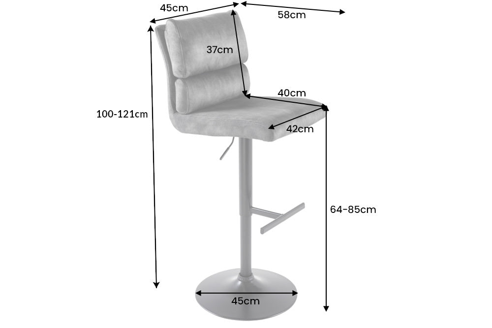 Barhocker Ease antik braun