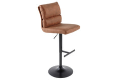 Barhocker Ease antik braun Mikrofaser höhenverstellbar