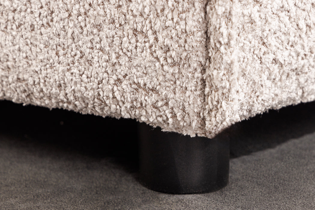Hocker Clouds 100cm champagner beige Teddy