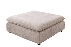Hocker Clouds 100cm champagner beige Teddy