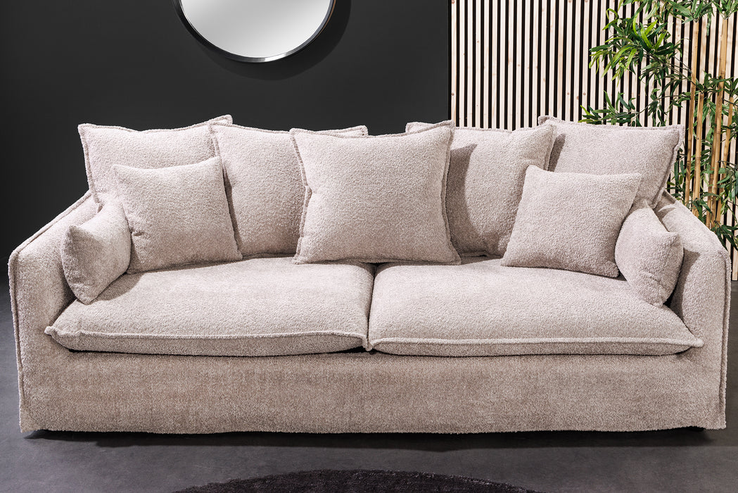 Sofa Clouds 200cm Champagner Beige Teddy