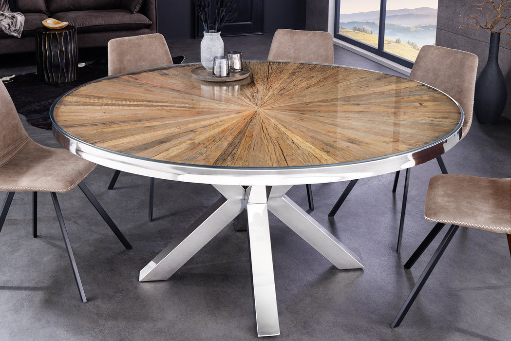 Esstisch Barcelona 140cm Teakholz Rund