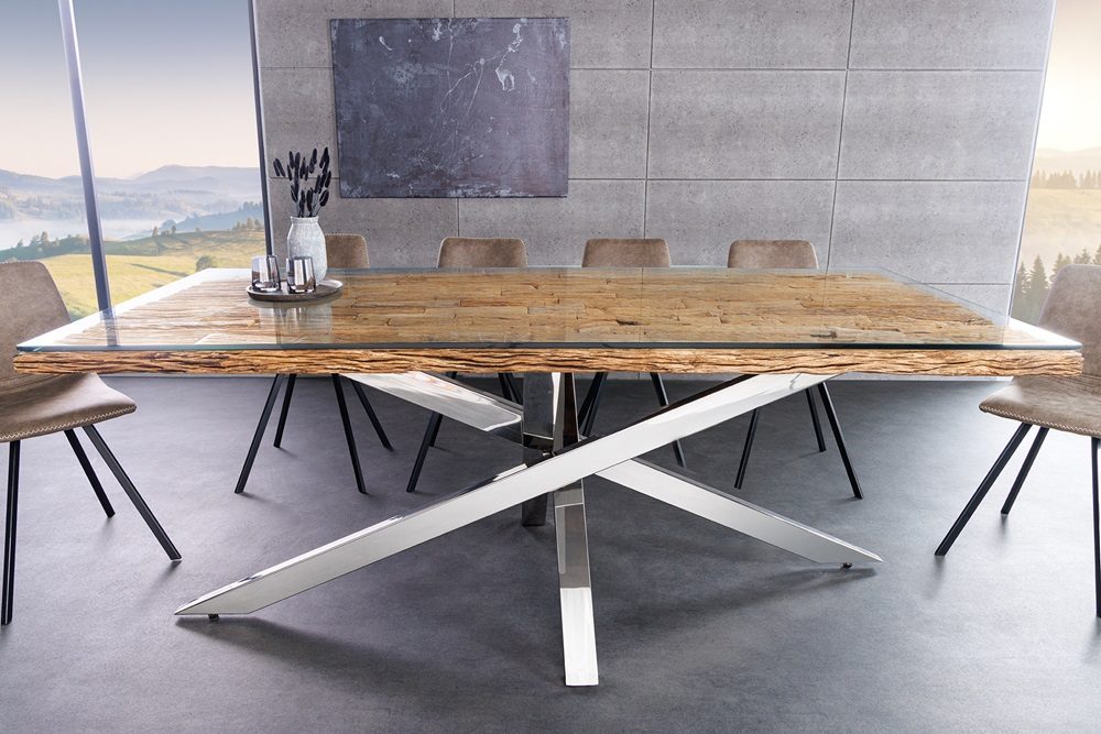Esstisch Barcelona – 220cm Teakholz