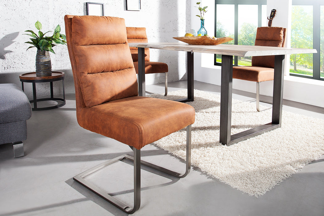 Freischwinger Ease Vintage Light Braun
