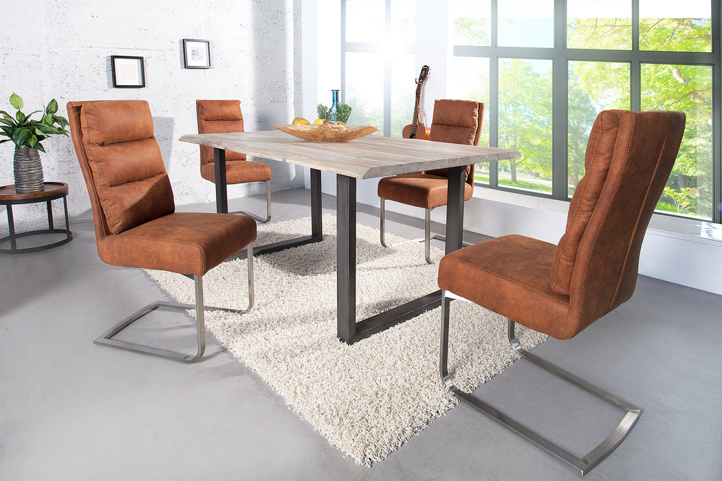 Freischwinger Ease Vintage Light Braun