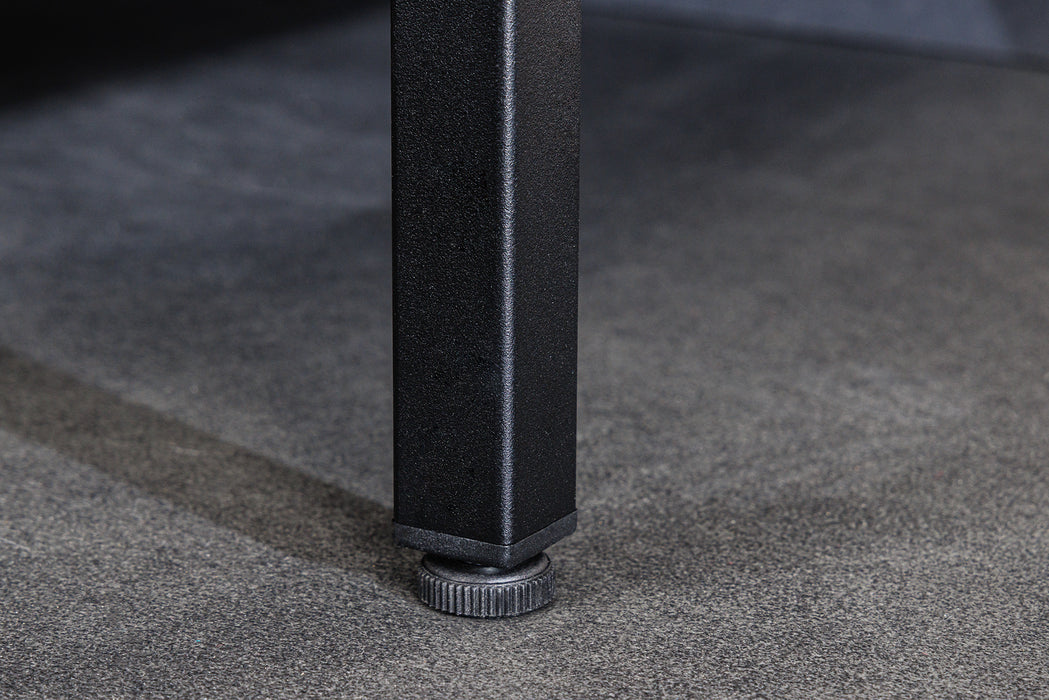 Vitrine Davos 90cm Riffelglas schwarz
