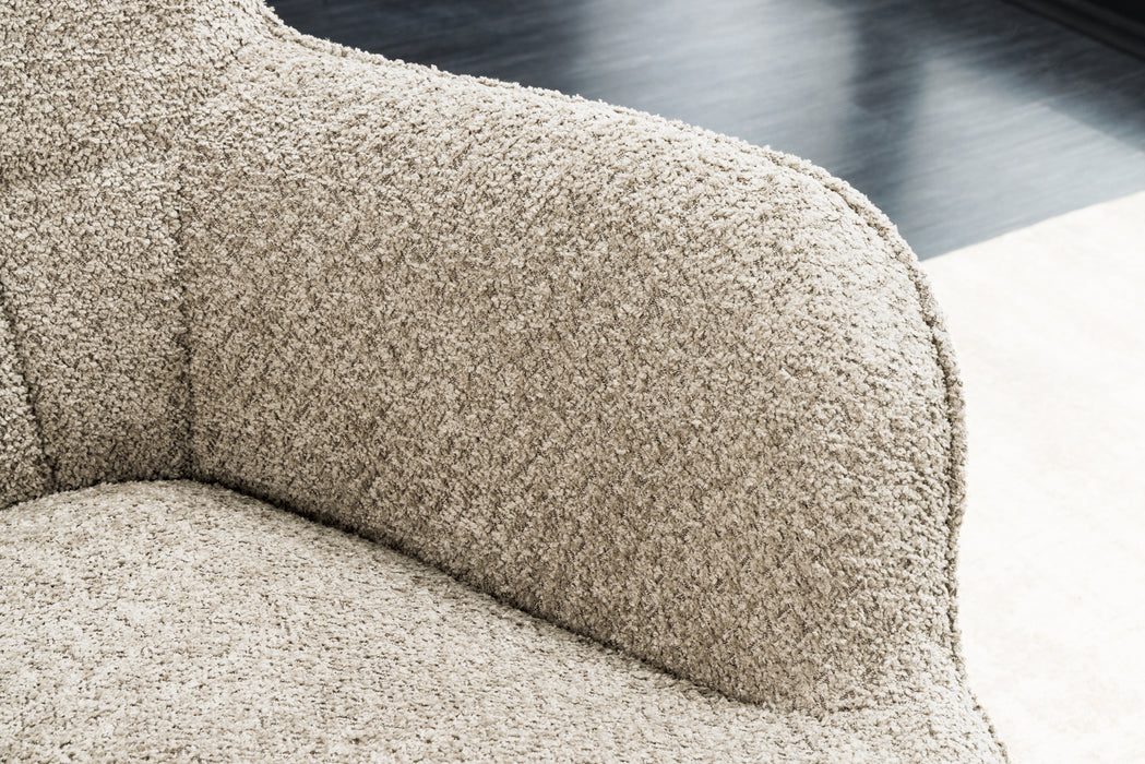 Sessel Nordica champagner greige Teddystoff