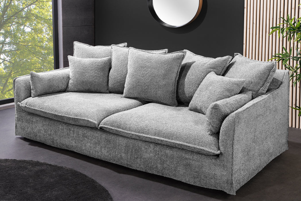 Sofa Clouds 200cm Grau Teddy