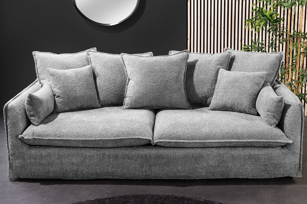 Sofa Clouds 200cm Grau Teddy