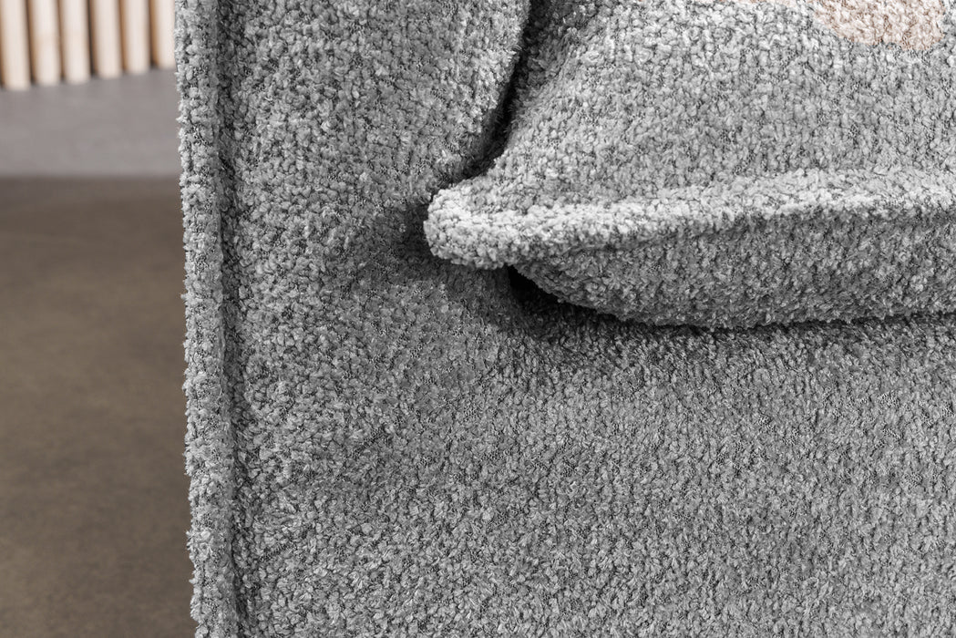 Sofa Clouds 200cm Grau Teddy