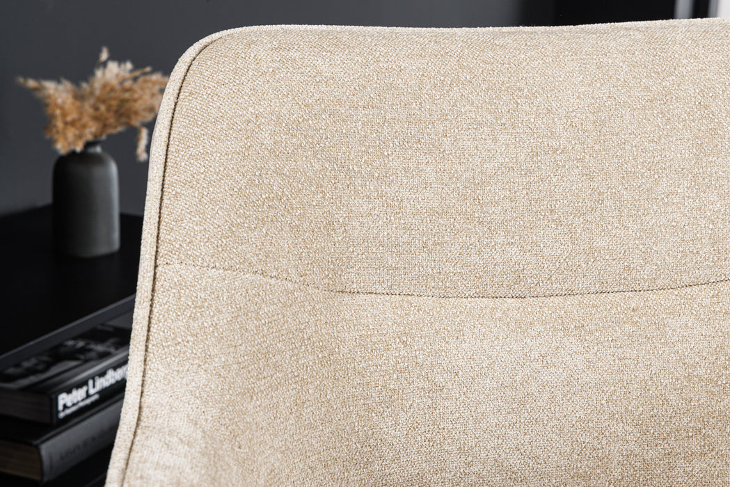 Design Stuhl Florence champagner drehbar