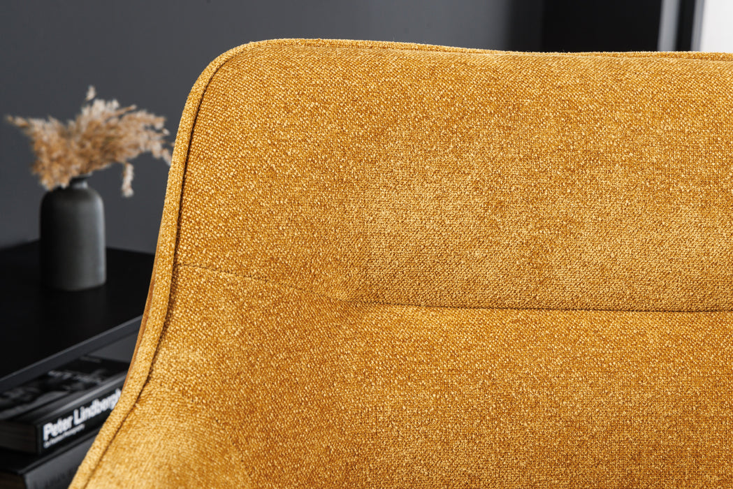 Design Stuhl Florence senfgelb drehbar