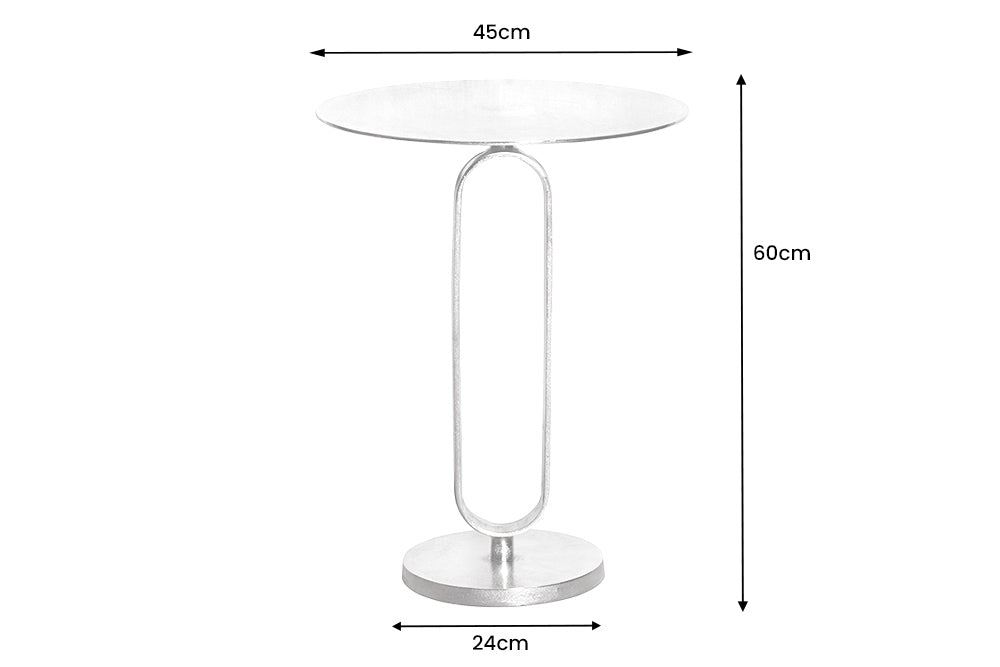 Beistelltisch Eleganz 60cm silber