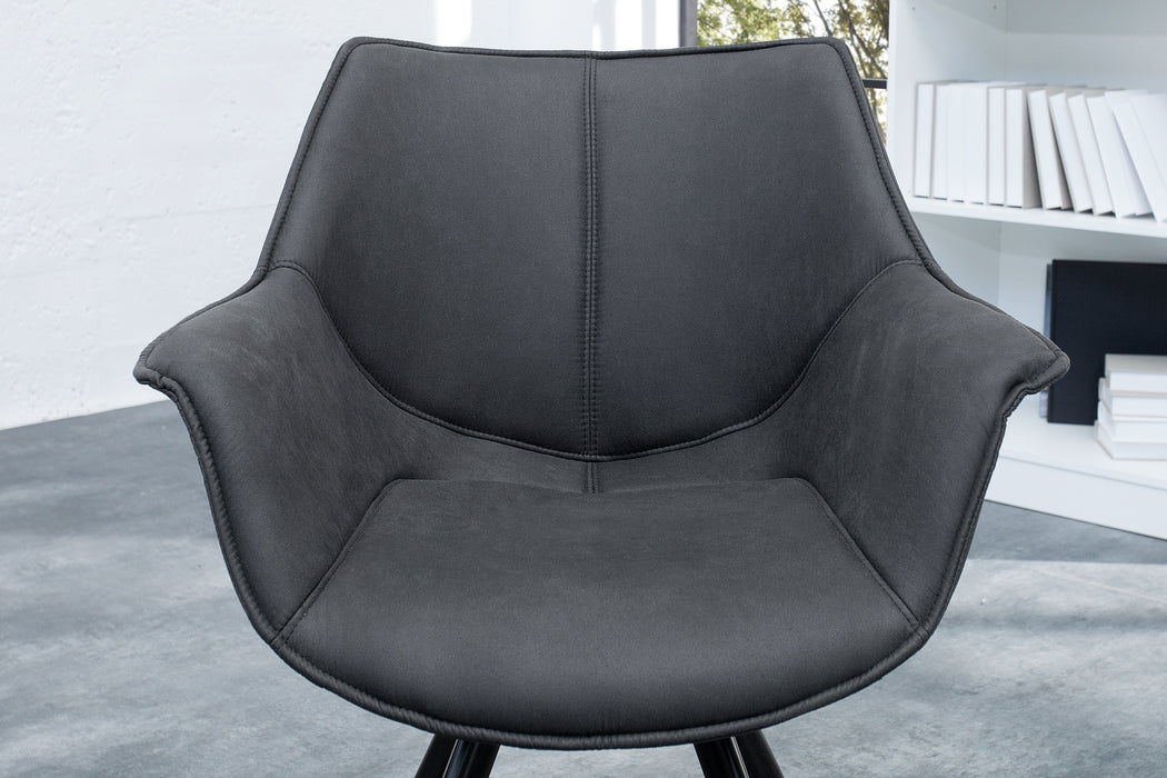 Stuhl The Nordic Retro antik grau drehbar