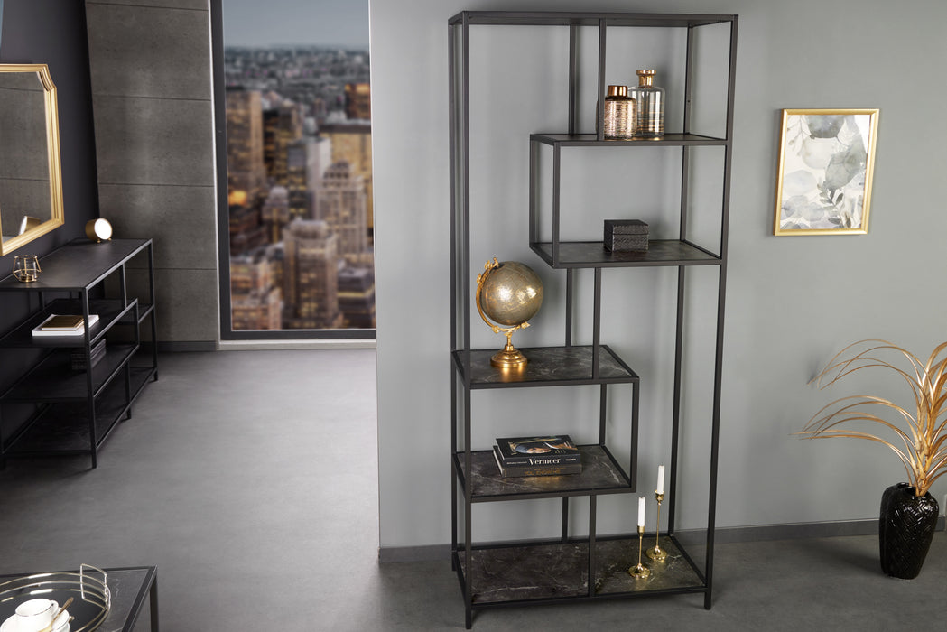 Regal Sleek Line 185x77cm Marmor anthrazit