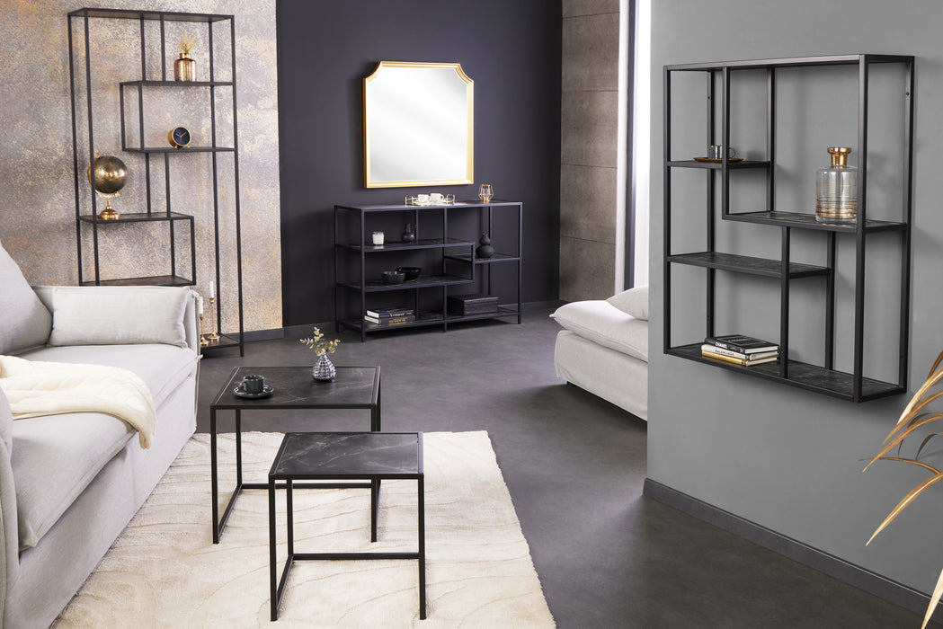 Regal Sleek Line 185x77cm Marmor anthrazit