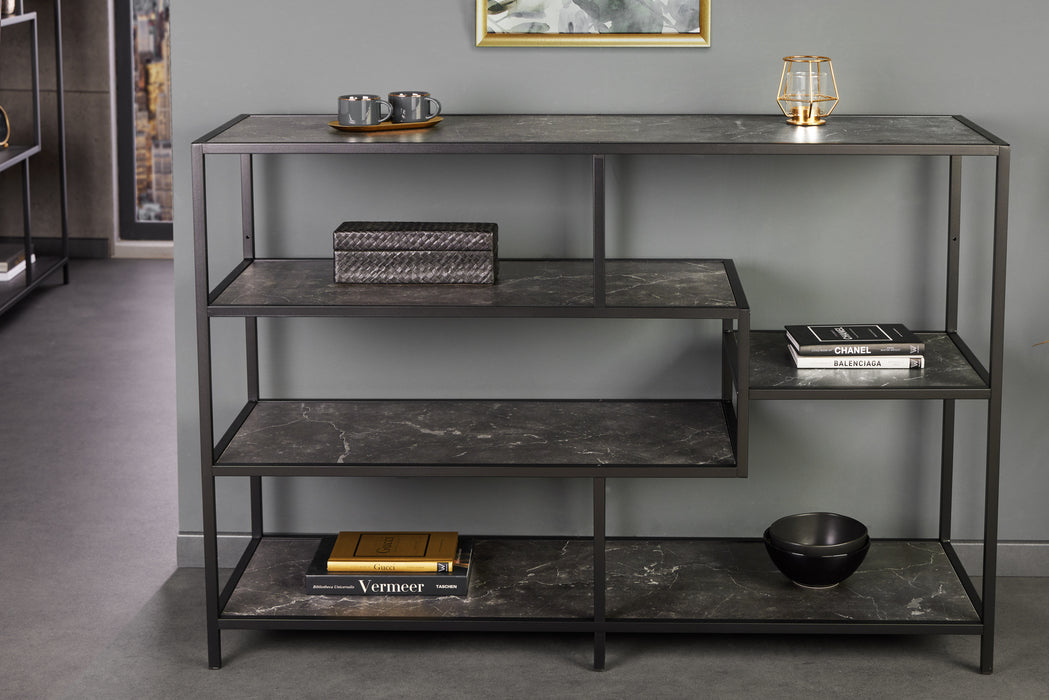 Regal Sleek Line 115x80cm Marmor anthrazit