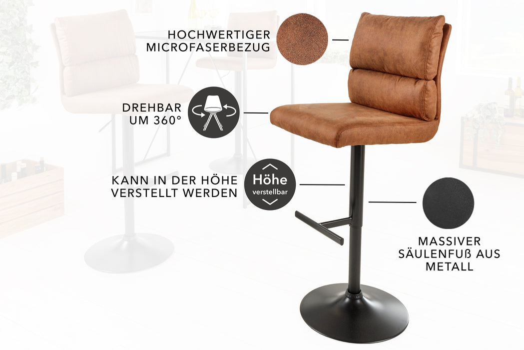 Barhocker Ease antik braun