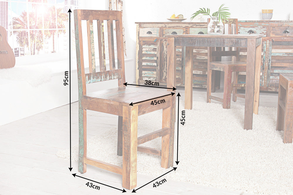 Stuhl Grand Combin 95cm aus Recyclingholz