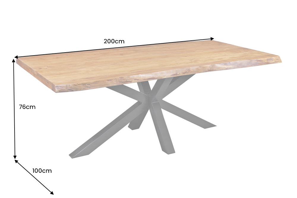 Esstisch Untamed 200cm Akazienholz 50mm